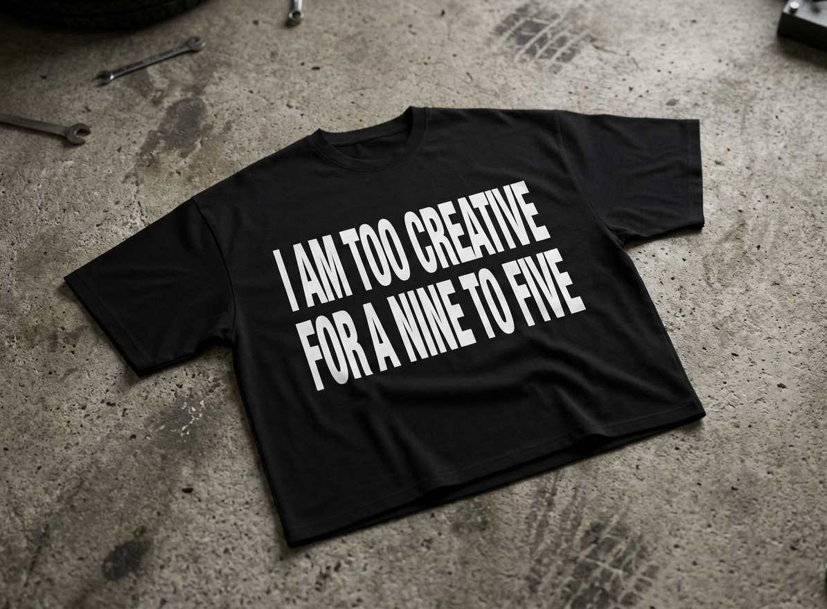 I'm too creative for a 9to5 tee-shirt