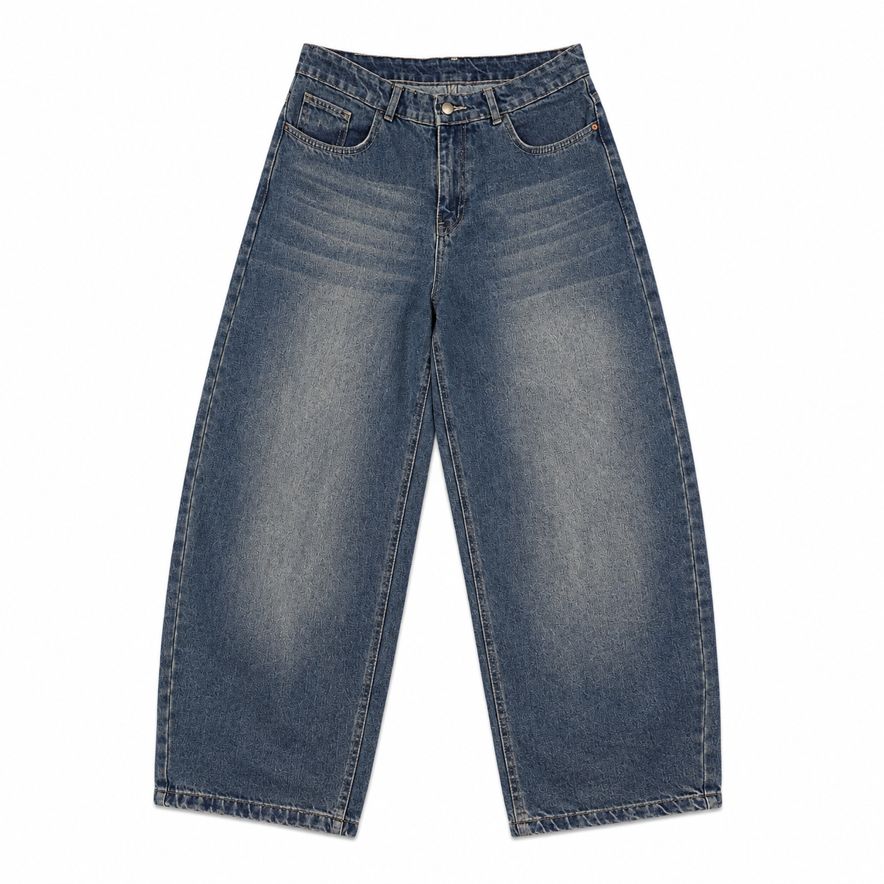 Washed Blue Baggy fit DENIM JEANS